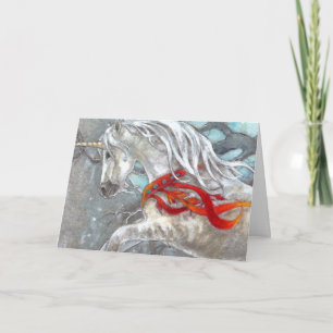 Cartão - unicórnio