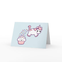 Unicórnio bonito com Cupcake