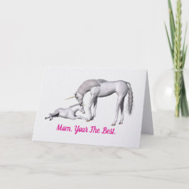 Cartão Unicorns Mother's Day Greeting Card