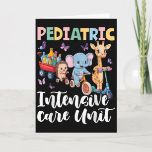 Cartão Unidade de Terapia Intensiva Pediátrica Animais Fo