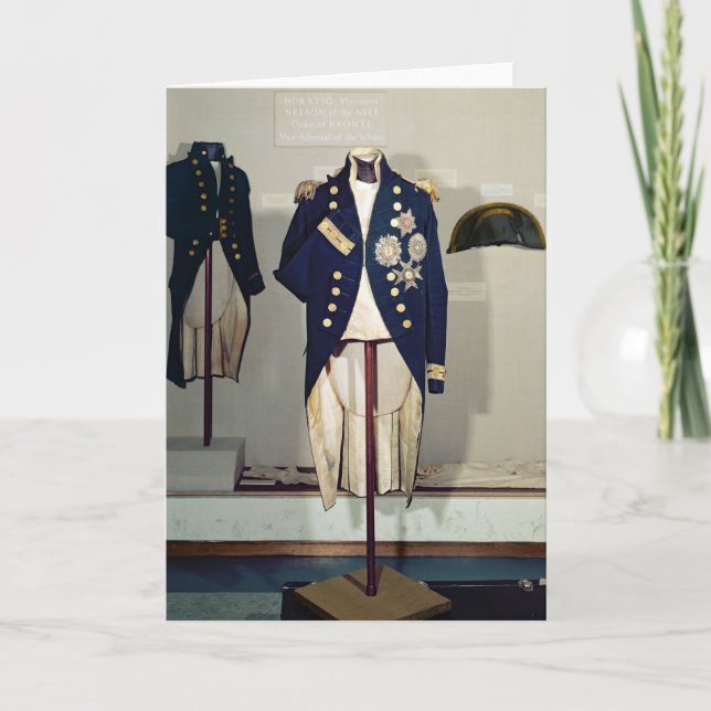 Cartão Uniforme naval real vestido (Frente)