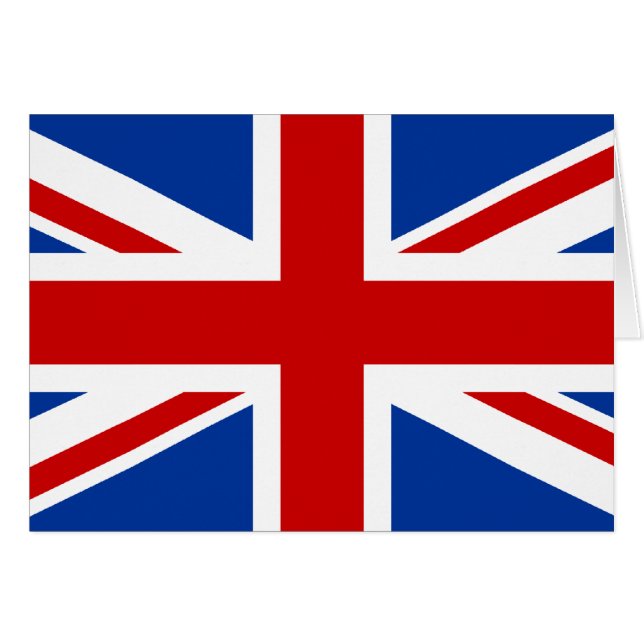 Cartão Union Jack (Frente Horizontal)