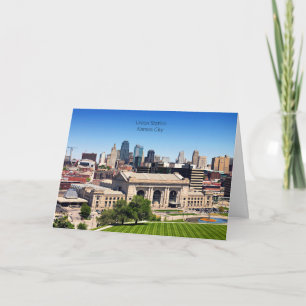 Cartão Union Station, Kansas City, fotografia do Missouri