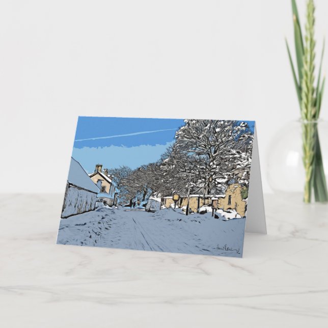 Cartão Union Street, Harthill com Woodall. (Frente)