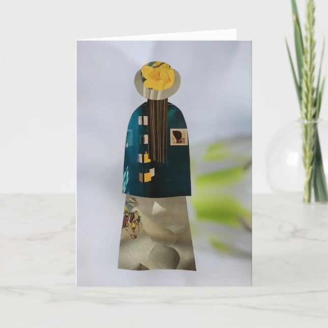 Cartão Unique Collage Earth Mama Ava Blank Card (Frente)