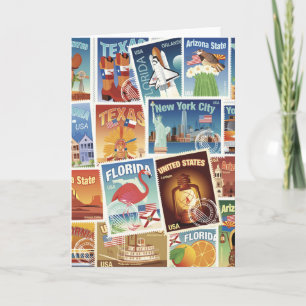 Cartão United States Postage Stamps