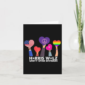 Cartão Unity Over Division Harris 2024 Wheimer 2024 Votaç