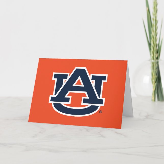 Cartão Universidade Auburn | Logotipo UA Auburn (Frente)