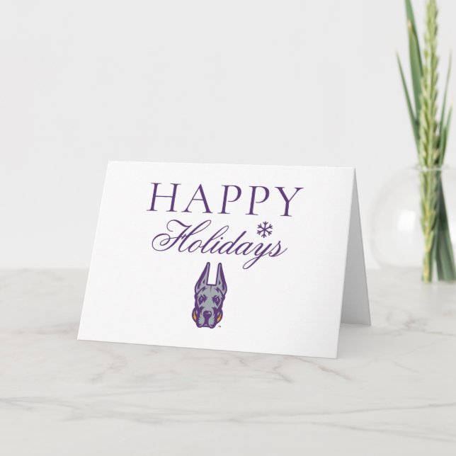 Cartão Universidade de Albany Great Danes (Frente)