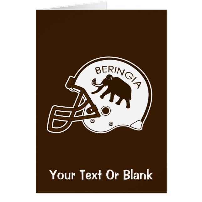 Cartão Universidade de Beringia Mammoth (Frente)
