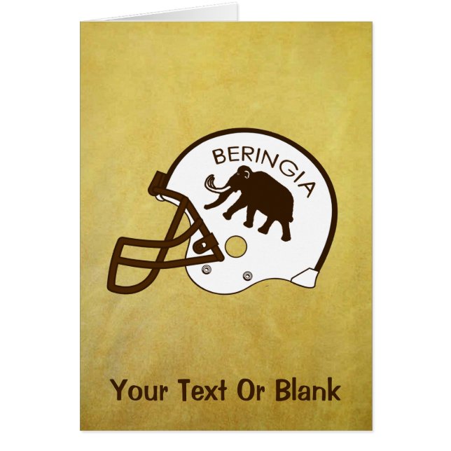 Cartão Universidade de Beringia Mammoth (Frente)