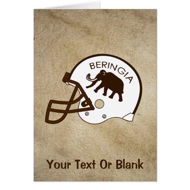 Cartão Universidade de Beringia Mammoth (Frente)