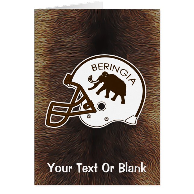 Cartão Universidade de Beringia Mammoth (Frente)
