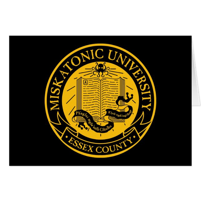Cartão Universidade de Miskatonic (Frente Horizontal)