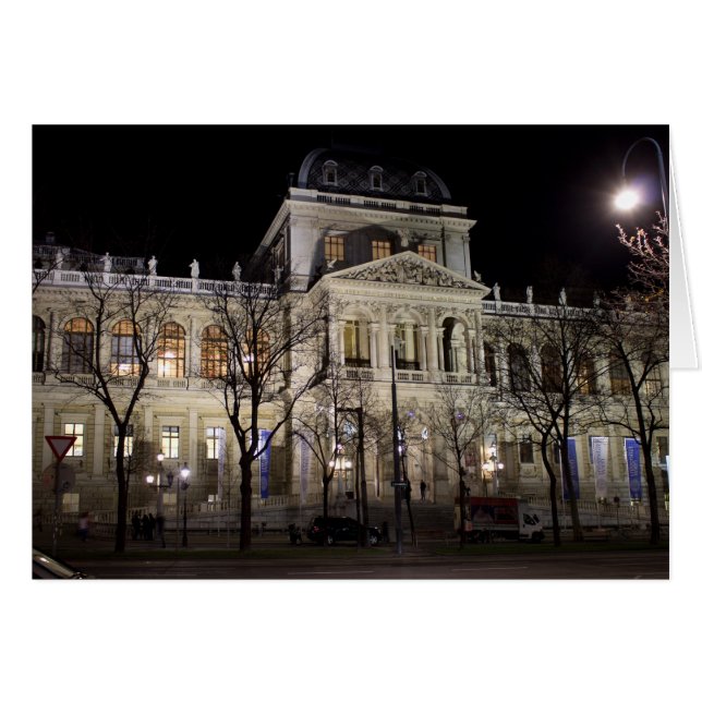 Cartão Universidade De Viena Áustria (Frente horizontal)