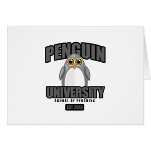 Cartão Universidade Penguin - Cinza