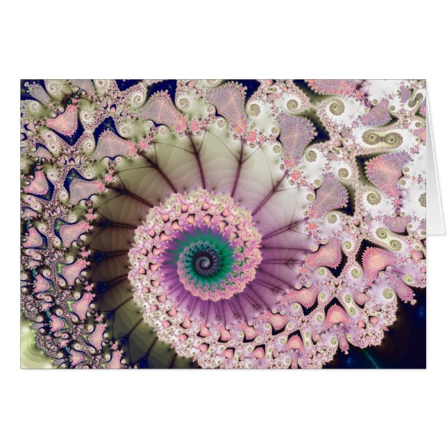 Cartão Universo das abelhas (rosa/bege) (Frente horizontal)