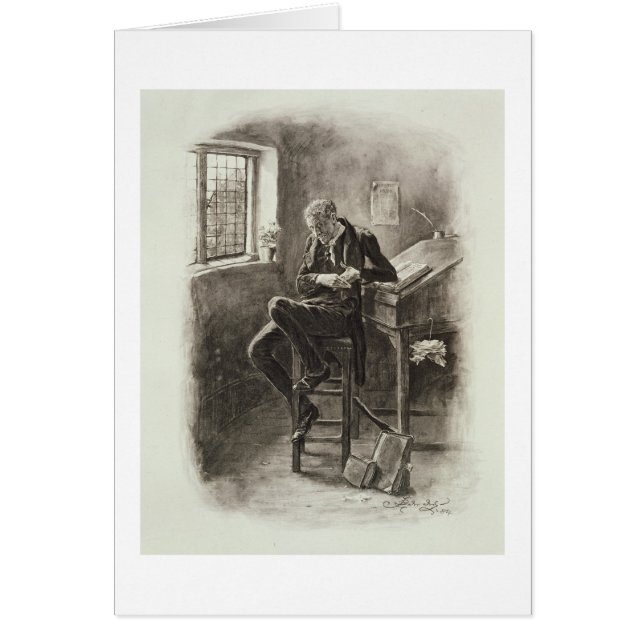 Cartão Uriah Heep, 'de Charles Dickens: Uma bisbolhetice (Frente)