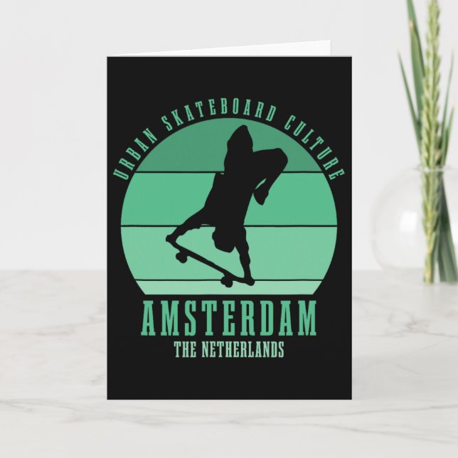 Cartão Urn Skateboarder de Amsterdã Skate 5  (Frente)