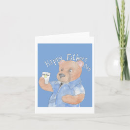 Cartão Ursa do Dia dos Pais 