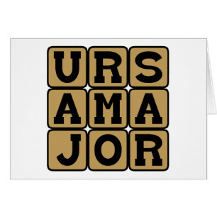 Cartão Ursa Major, Constelação da Ursa Maior