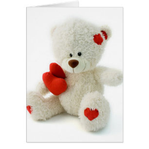 Cartão Ursinho bonito de Love* do urso *Teddy