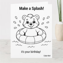 Urso de Aniversário da Festa na Piscina Jumbo Ativ