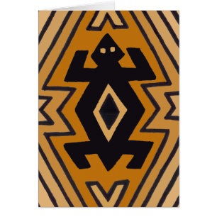 Cartão Urso de Mimbres Nativo Americano