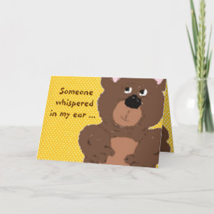 Cartão Urso De Teddy Infantil Fica Bem