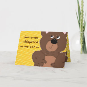Cartão Urso De Teddy Infantil Fica Bem