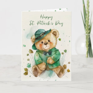 Cartão Urso De Teddy Irlandês