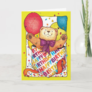Cartão Urso de ursinho do feliz aniversario