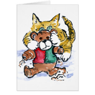 Cartão Urso de ursinho Shredded