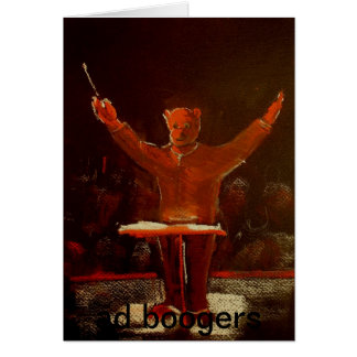 Cartão urso do condutor