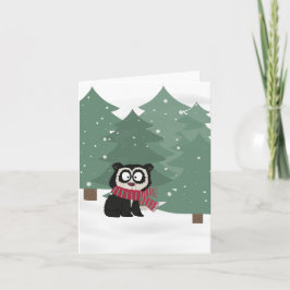 Cartão Urso Espetacular de Neve