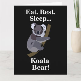 Cartão Urso Koala Engraçado