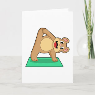 Cartão Urso na Yoga Fitness