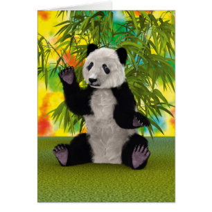 Cartão Urso Panda