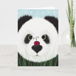 Cartão Urso Panda Adorável