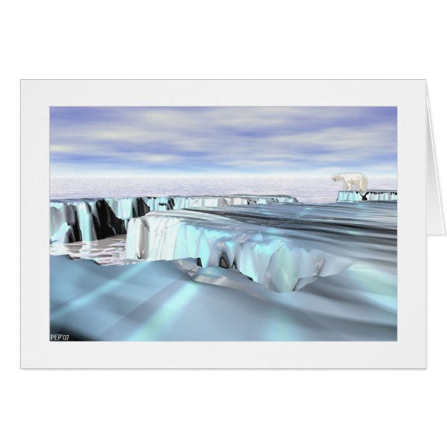 Cartão Urso Polar (Frente Horizontal)