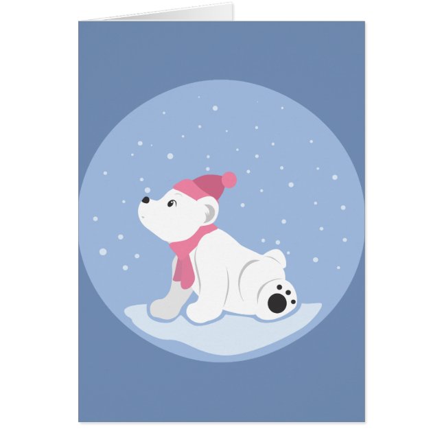 Cartão Urso Polar (Frente)