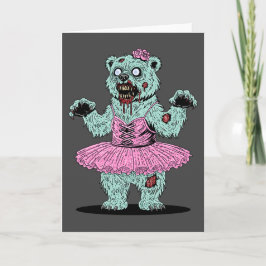 Cartão Urso Polar Bailarina Zumbi