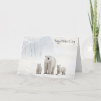 Urso Polar Com Cubos Para Dia de as mães