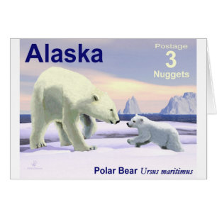 Cartão Urso Polar - Melhor Nariz Da Mãe