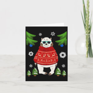 Cartão Urso Polar No Bear De Natal Engraçado Por Us