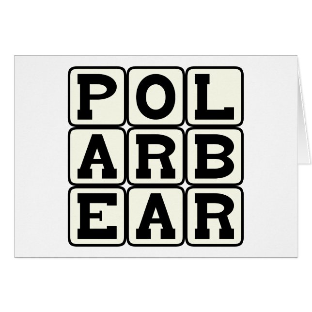 Cartão Urso Polar, Rei do Frio (Frente Horizontal)