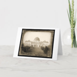 Cartão US Capitol DC Daguerreotype 1846