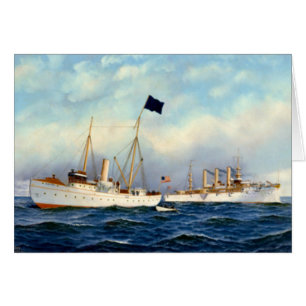 Cartão US Cruiser Brooklyn 1897