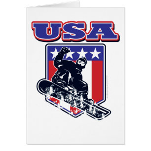 Cartão USA Snowboarder