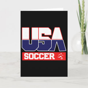 Cartão Usa Team Futebol - Homens e Mulheres Esportes Amer